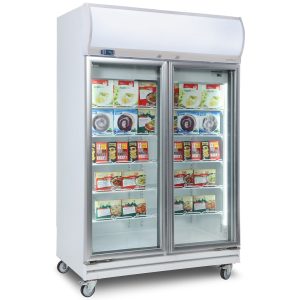 2-Door Glass Upright Freezer - Bromic UF1000LF